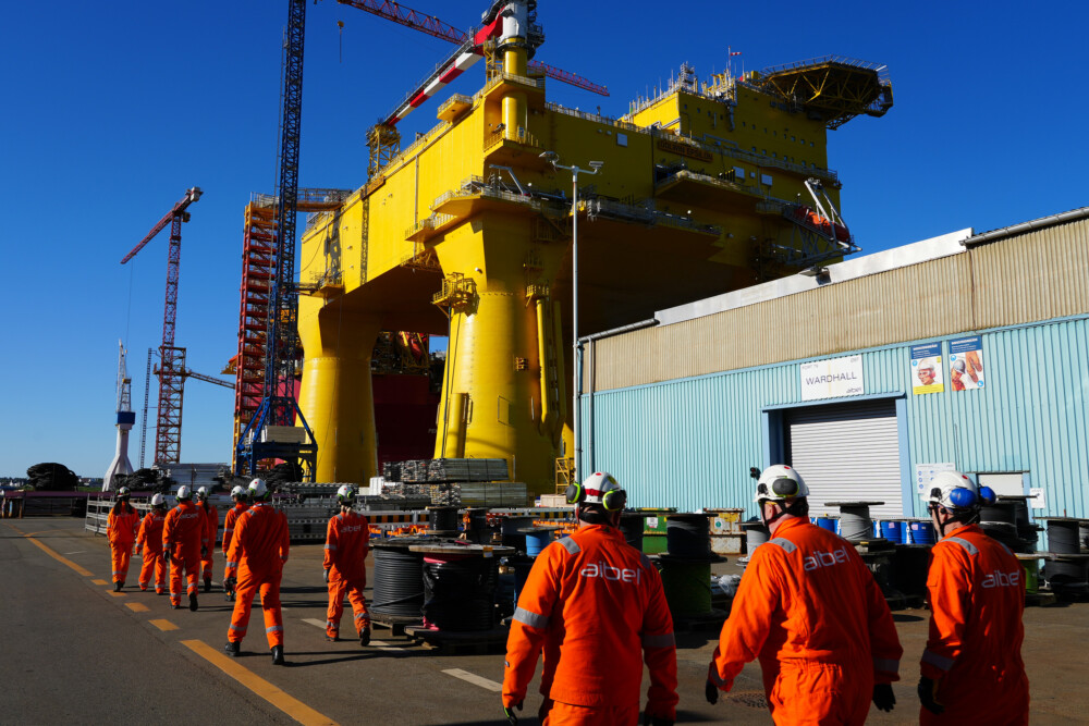 DolWin epsilon og Aibels medarbeidere ved verftet i Haugesund